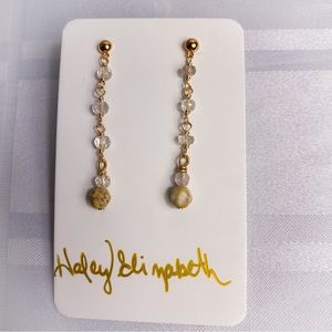 Picasso Jasper & Rutilated Quartz Earrings